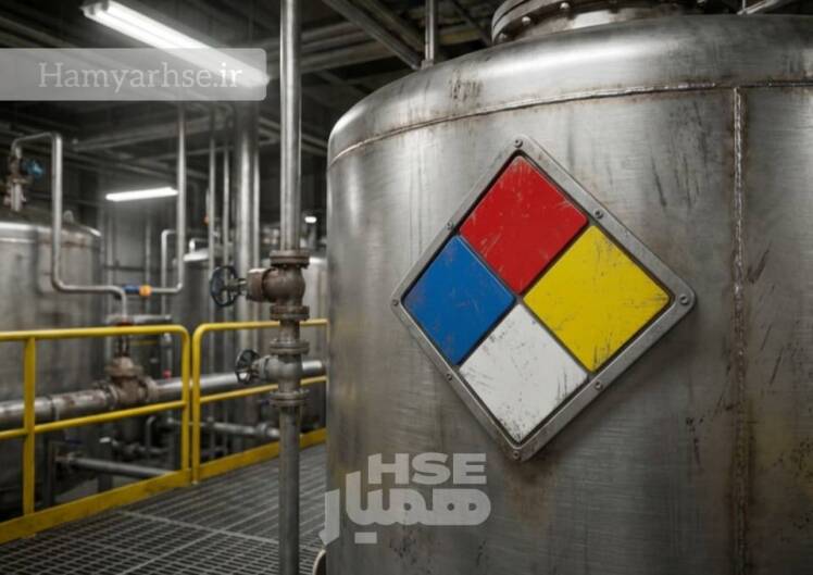 لوزی خطر (NFPA 704 )؛ رمزگشایی کدهای رنگی مواد شیمیایی